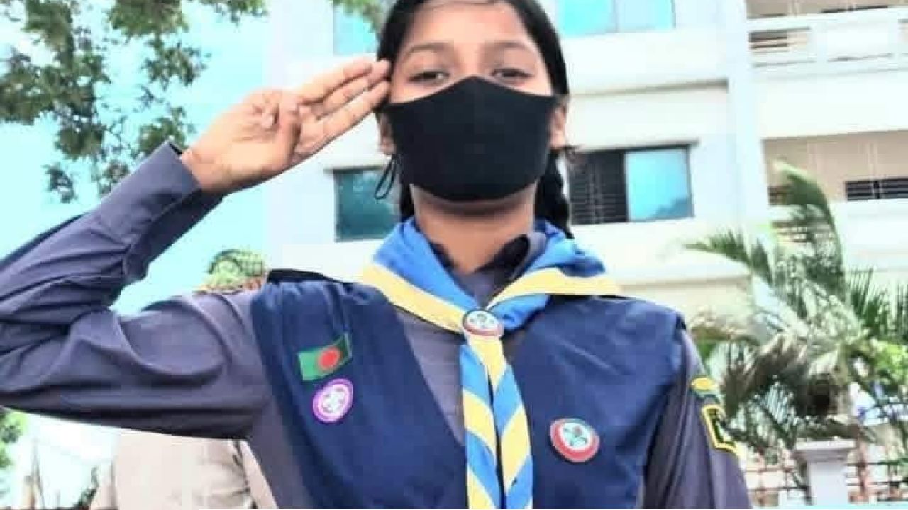 প্রেসিডেন্ট স্কাউট অ্যাওয়ার্ডের চূড়ান্ত পরীক্ষায় ইয়েস কার্ড অর্জন করলেন সুর্বনা আক্তার লাবিবা