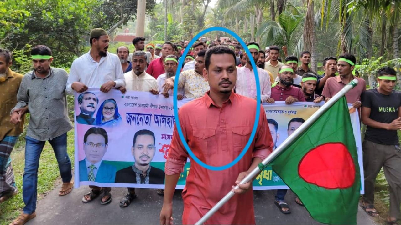 বাউকাঠি বাজার থেকে ইউপি সদস্য তছলিম হোসেন মৃধা আটক 