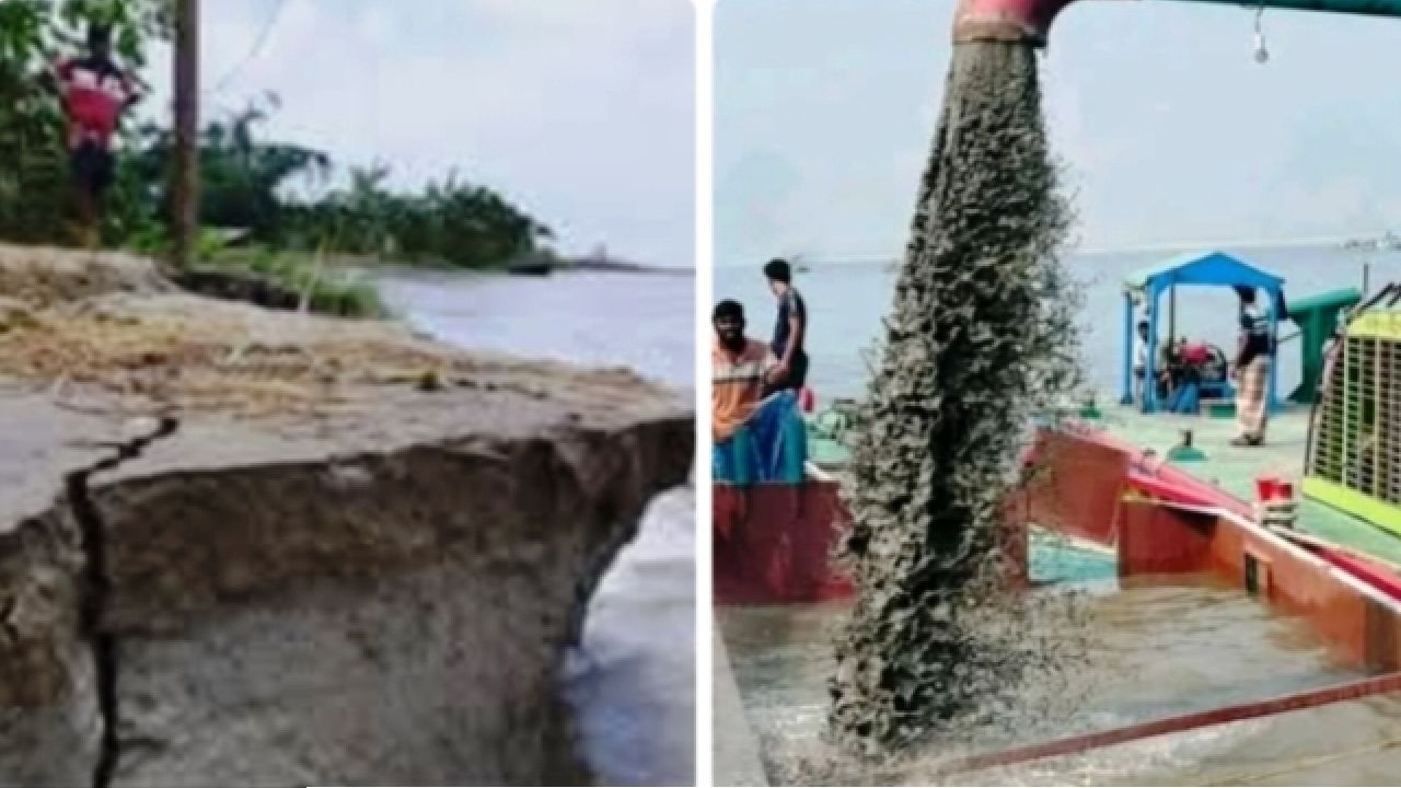 শিবালয় বিভিন্ন অভিযোগেও বন্ধ হচ্ছে না:অবৈধ বালু উত্তোলন