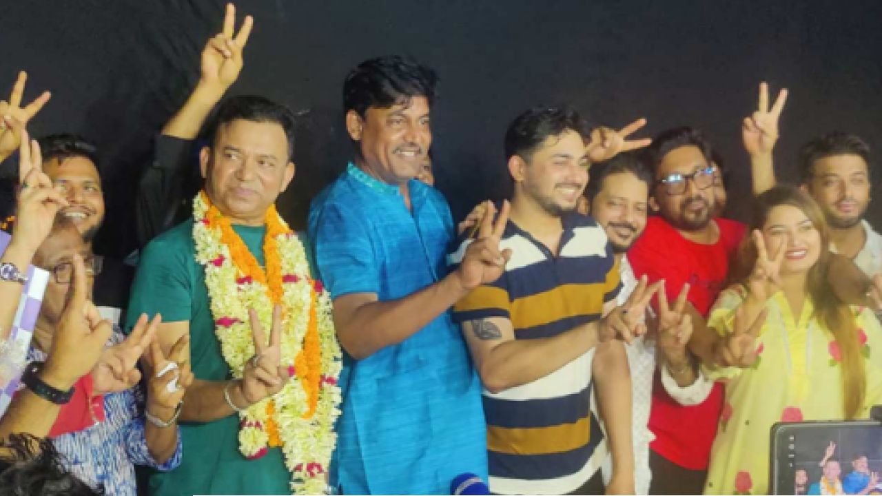 শিল্পী সমিতির সভাপতি শিবা শানু, সম্পাদক জয় চৌধুরী