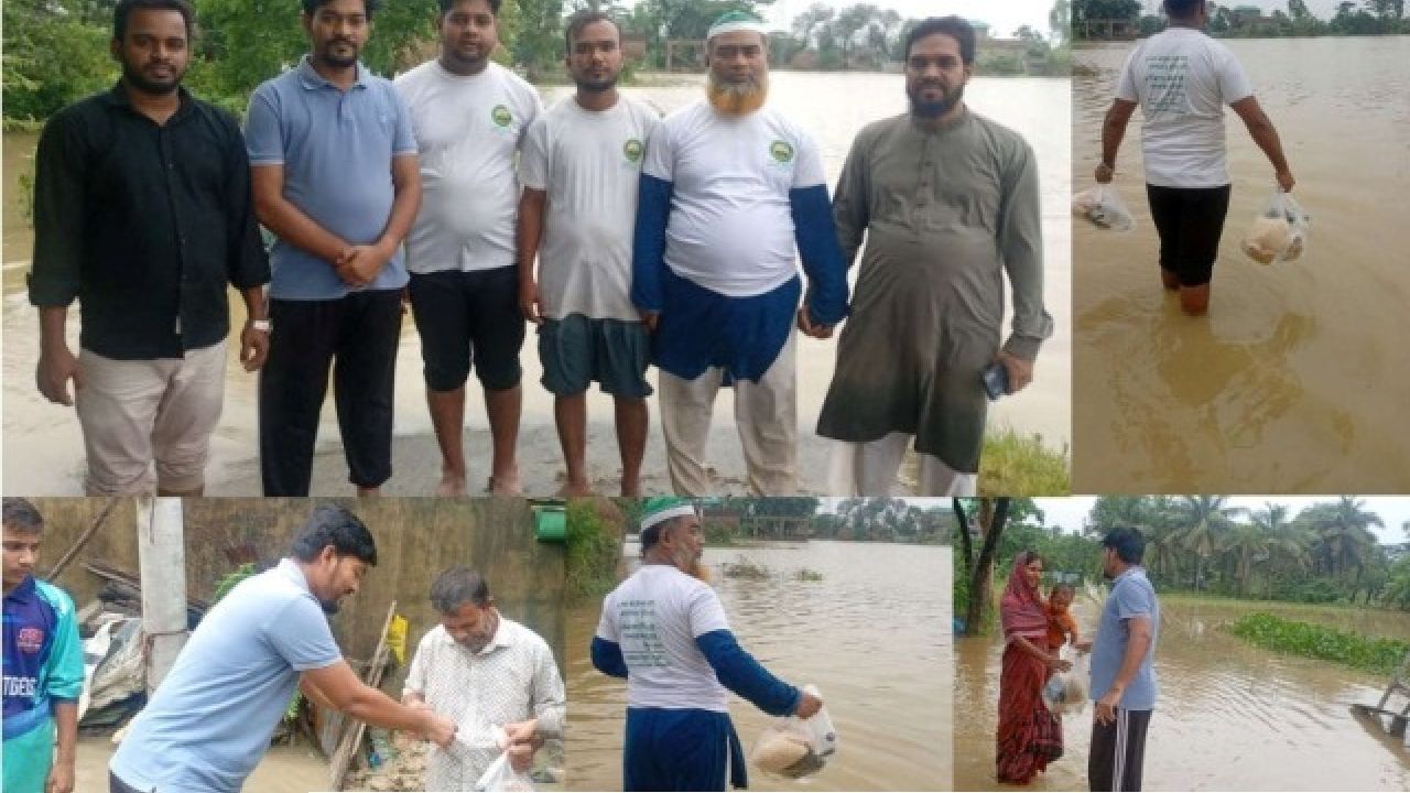 ইনসানিয়াত বিপ্লব, বাংলাদেশ চট্টগ্রাম জেলা শাখার বন্যায় কবলিত মানুষদের ত্রান সামগ্রী বিতরণ