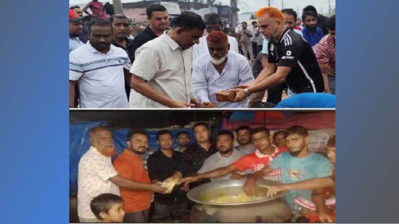 ​লবণচরায় ভারী বর্ষণে জলাবদ্ধতা: হাঁটু পানিতে নেমে নিম্ন আয়ের মানুষের মাঝে শফিকুল আলম তুহিনের খাদ্য সামগ্রী বিতরণ